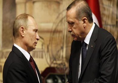 الرئيسين التركي رجب طيب أردوغان، والروسي فلاديمير بوتين