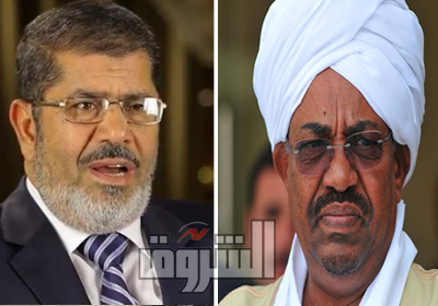 الرئيس السودانى عمر البشير والرئيس محمد مرسى