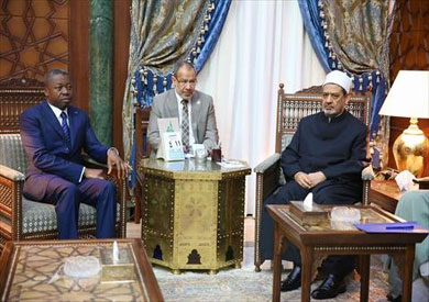 شيخ الأزهر مع رئيس توجو