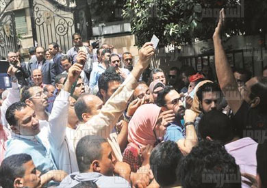 نقابةالصحفيين جمعية عمومية تصوير هبه خليفة