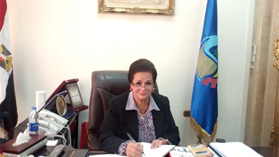 المهندسة نادية عبده التي تم اختيارها لتشغل منصب مُحافظ البحيرة