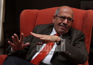 الدكتور محمد البرادعي، الرئيس السابق لحزب الدستور - تصوير: جيهان نصر