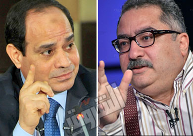الرئيس عبدالفتاح السيسي، والإعلامي إبراهيم عيسى