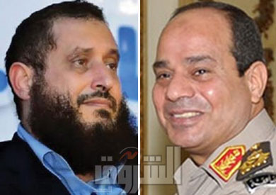 الفريق عبد الفتاح السيسي وزير الدفاع و الدكتور عماد عبد الغفور رئيس حزب الوطن-ارشيفية