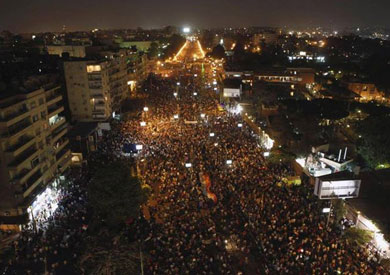مظاهرات عزل مرسي في 30 يونيو بمحيط قصر الاتحادية - ارشيفية