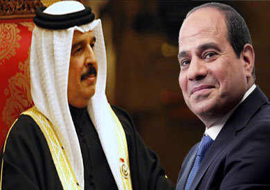 ملك البحرين حمد بن عيسى والرئيس السيسي-ارشيفية