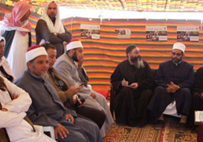 إحدى جلسات الصلح بين مسلمين وأقباط – صورة أرشيفية