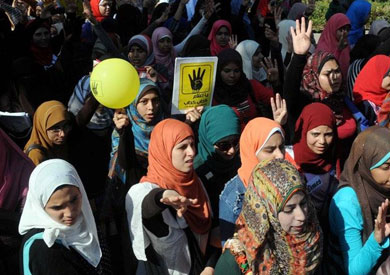 تظاهرة الطلاب المنتمين للإخوان بجامعة كفر الشيخ