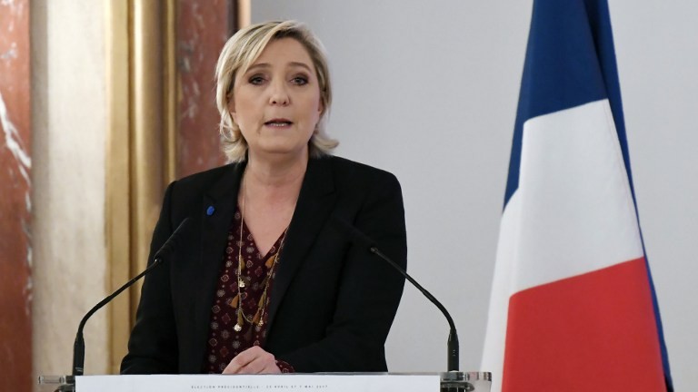 مرشحة اليمين المتطرف للرئاسة الفرنسية، مارين لوبن
