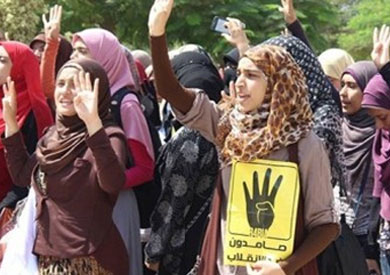 تظاهرة لطالبات في الأزهر - أرشيفية