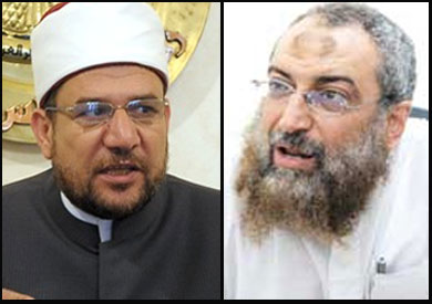 الدكتور ياسر برهامي والدكتور محمد مختار جمعة