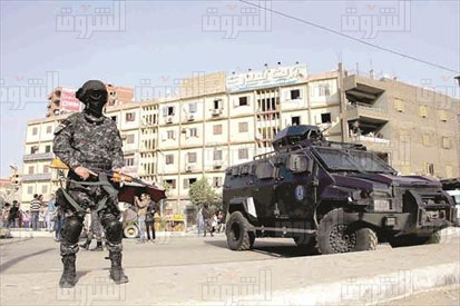 استعدادات امنية لعيد الفطر تصوير احمد عبد الفتاح