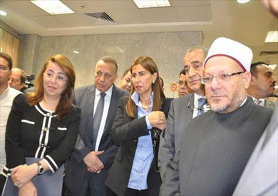 المفتى ووزيرة التضامن ومحافظ الجيزة يفتتحان فرع جديد لبنك ناصر بالهرم