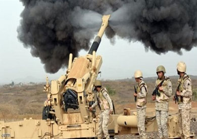 القوات السعودية تدمر منصات إطلاق قذائف من الأراضى اليمنية