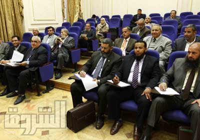 أحد اجتماعات اللجنة المالية فى مجلس الشورى تصوير- جيهان نصر