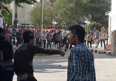 اشتباكات جامعة المنصورة