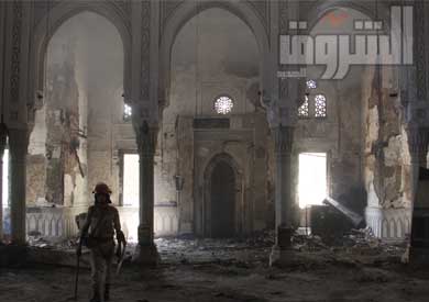 مسجد رابعة العدوية تعرض لتلف بالغ أثناء فض الاعتصام تصوير على هزاع