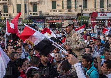 احتفالات بالقناة الجديدة في شوارع وميادين القاهرة - تصوير: ابراهيم عزت