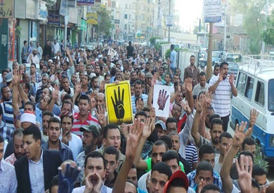مسيرة لأنصار الإخوان بالإسكندرية-ارشيفية