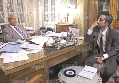 المستشار منصف سليمان في حواره مع «الشروق»- تصوير محمد الميمونى