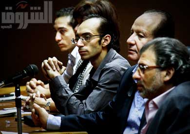 جانب من المؤتمر الصحفي لحركة تمرد    تصوير-هبة خليفة