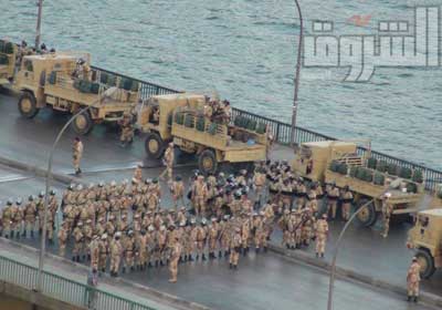 انتشار مدرعات الجيش