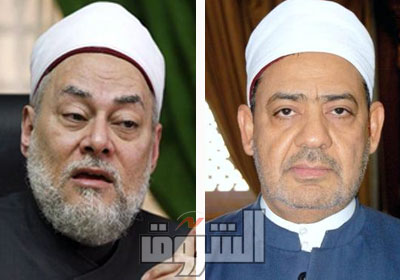 شيخ الازهر أحمد الطيب و الشيخ على جمعه مفتى الجمهورية