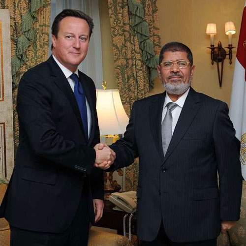 محمد مرسي - ديفيد كاميرون
