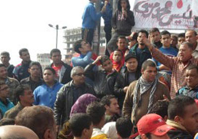 احتجاجات أمام ديوان عام محافظة الغربية- أرشيفية