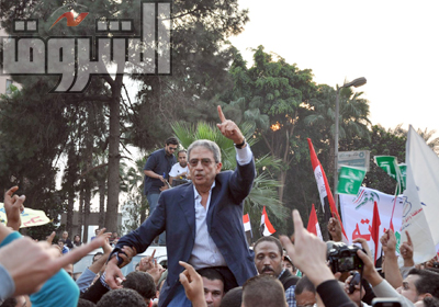 عمرو موسي أثناء إحدي المسيرات - أرشيفية
