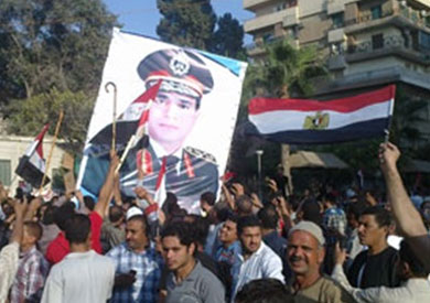 مظاهرات دعمًا للسيسي في كفر الشيخ