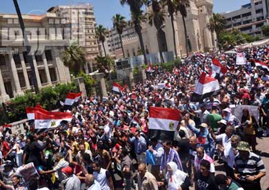 الإسكندرية تكون يوما نقطة ساخنة في أي مليونية   تصوير-أميرة مرتضى