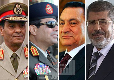 مرسي ومبارك والسيسي وطنطاوي