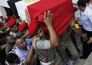 تشيع جثمان شهداء حادث العريش الإرهابي - أرشيفية