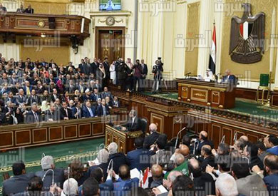 العاهل السعودى بمجلس النواب تصوير خالد مشعل