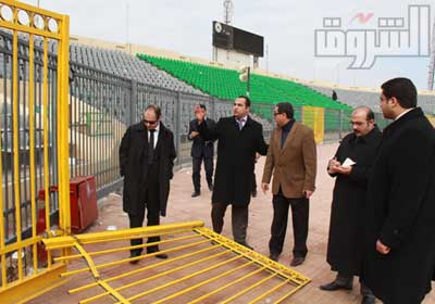 معاينة النيابة لاستاد بور سعيد بعد المذبحة    تصوير: روجيه أنيس