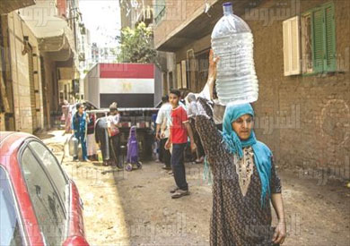 صفت اللبن انقطاع المياه تصوير ابراهيم عزت