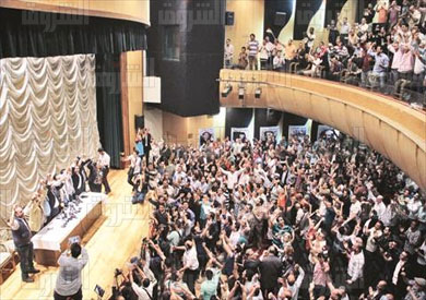 اجتماع الصحفيين- تصوير أحمد عبدالفتاح