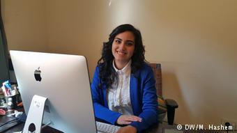 نورهان عبد العزيز، الباحثة بمركز دراسات الهجرة واللاجئين بالجامعة الأمريكية