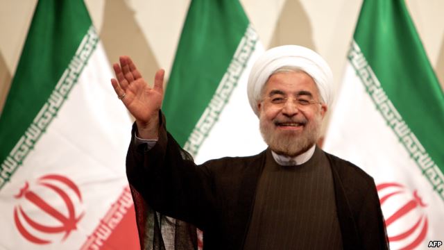 الرئيس الإيراني حسن روحاني من العراق