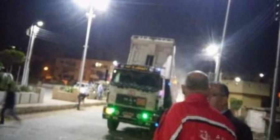 تركيب 480 كشاف ليد وأعمدة إنارة بالقرى المحرومة المنيا