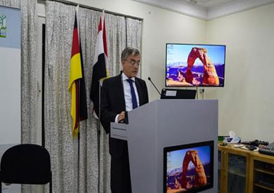 سفير ألمانيا بالقاهرة - ورشة عمل التغيرات المناخية والمياه
