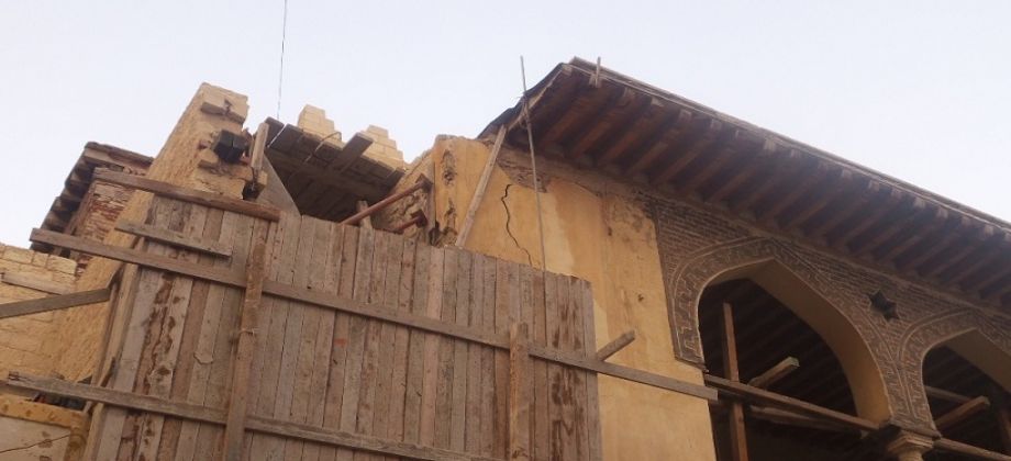 إصابة أحد الأشخاص في انهيار جزء من سقف مسجد «الأربعين» بالشرقية