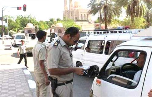 تحرير 1392 مخالفة مرورية بكفر الشيخ