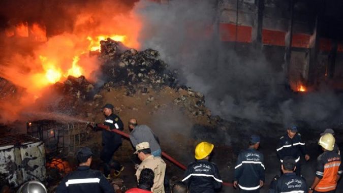 السيطرة على حريق بأحد المصانع في كفر الدوار