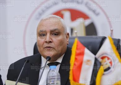 المستشار لاشين إبراهيم رئيس الهيئة الوطنية للانتخابات