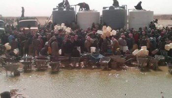 الأردن يسمح بإدخال المساعدات لمخيم الركبان لمرة واحدة