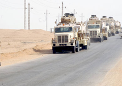 صورة أرشيفية لانتشار الجيش في سيناء