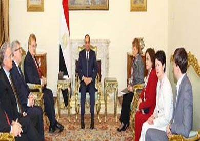 السيسي ووفد البرلمان الأوروبي