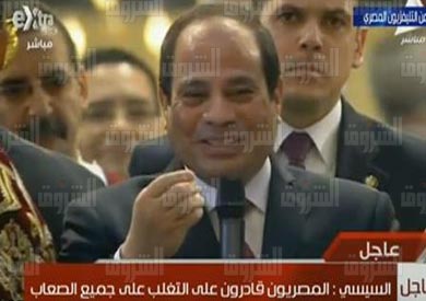 السيسي من مقر الكاتدرائية المرقسية بالعباسية
